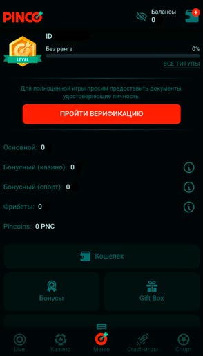 Идентификация аккаунта